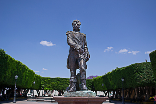 Statue of Giovanni Battista Bottero, made from artist at 1899 from Odoardo Tabacchi, Statue in Turin town square