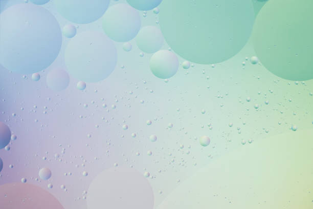 istock Polka dots floating on a colorful background 1477938963