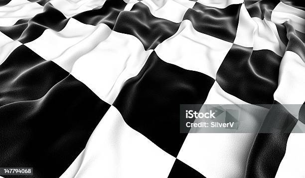 Checkered Flag Stock Photo - Download Image Now - Black Color, Checkered Flag, Flag