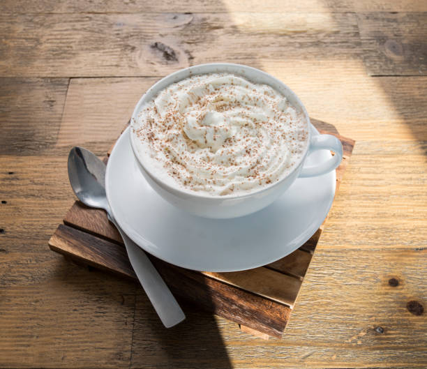 istock Cappuchino With Foam Whipped Cream And Cinnimon 1477946287