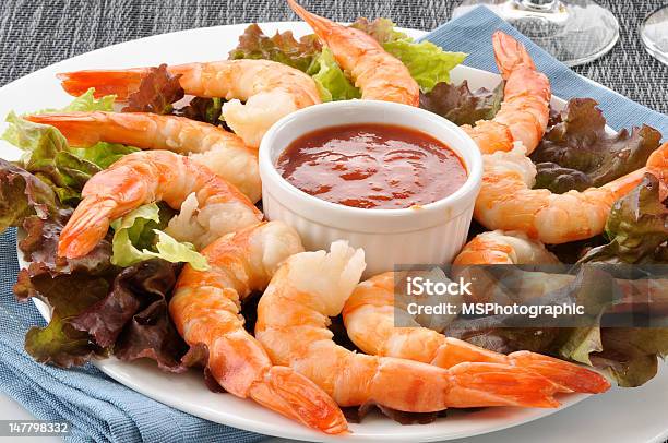 Shrimp Cocktail Closeup Stock Photo - Download Image Now - Shrimp Cocktail, Appetizer, Close-up