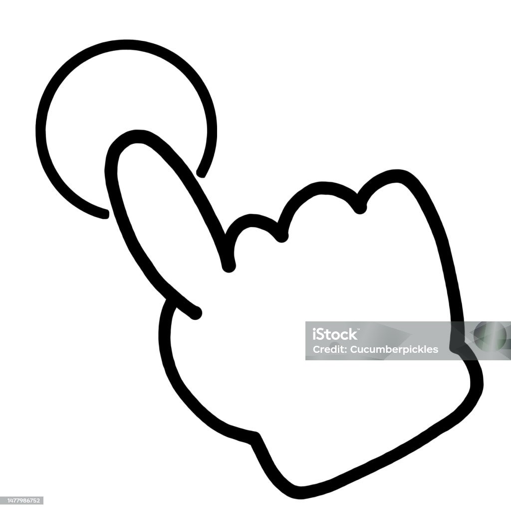Click Quick Click Quick Point Advice Landmark Monochrome Bw Set Illustration Stock ...