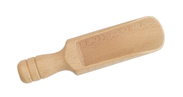 istock Wooden measuring scoop spoon front top view 1478011771