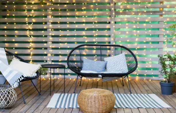 istock Lounge garden furniture at backyard 1478014777