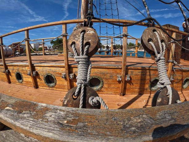 istock Ropes for securing the sails of a sailboat 1478017277
