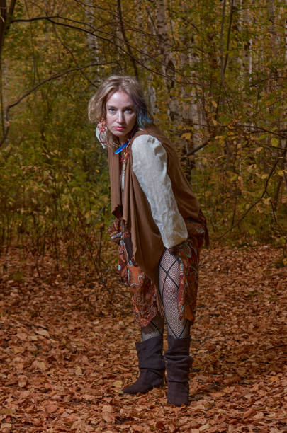 istock Dancing woman in bright autumn park 1478021737