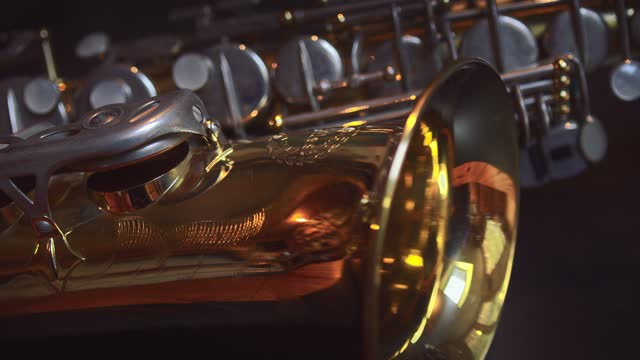 Detail of a saxophone