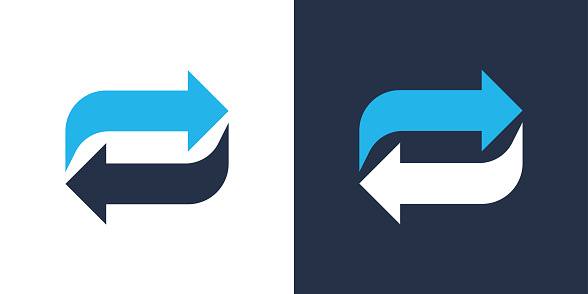 Repeat icon. Solid icon vector illustration. For website design, logo, app, template, ui, etc.