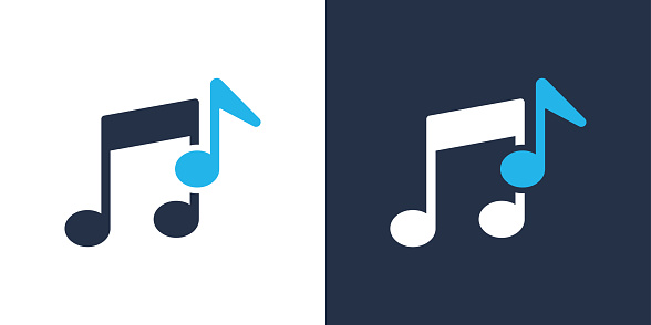 Music note icon. Solid icon vector illustration. For website design, logo, app, template, ui, etc.