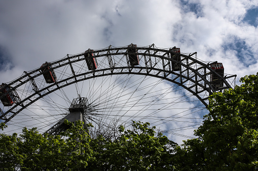 The ferris wheel in Vienna prater