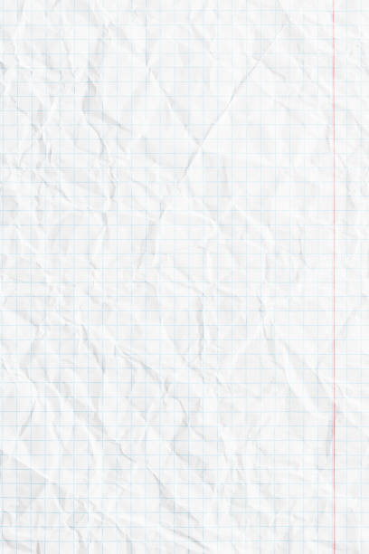 istock crumpled checkered notebook for writing, white paper texture background 1478027600
