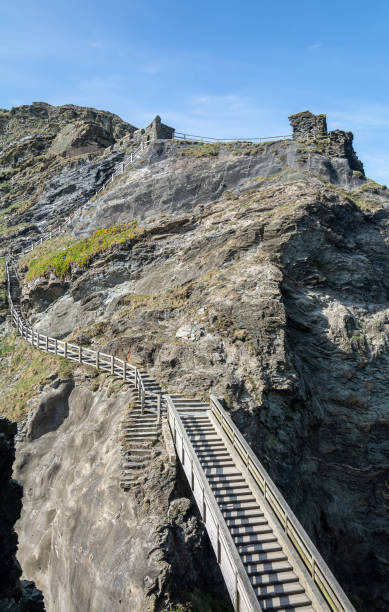 istock The access walkway and steps on The Island at Tintagel in Cornwall, England 1478027690