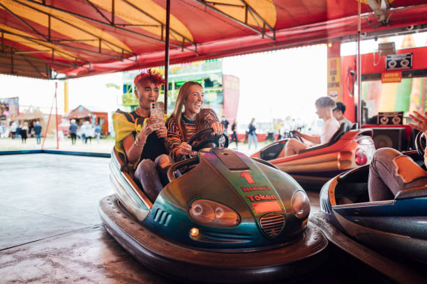 istock Crashing their Bumper Cars 1478029152