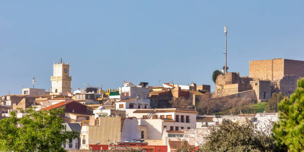 istock Panoramic View of Oropesa del Mar Old Town with Castle and Chapel under Blue Sky 1478035531