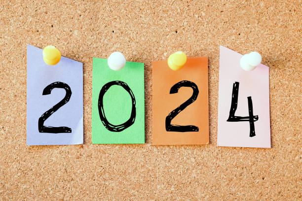 istock 2024 on colored paper on a cork board. 1478038256