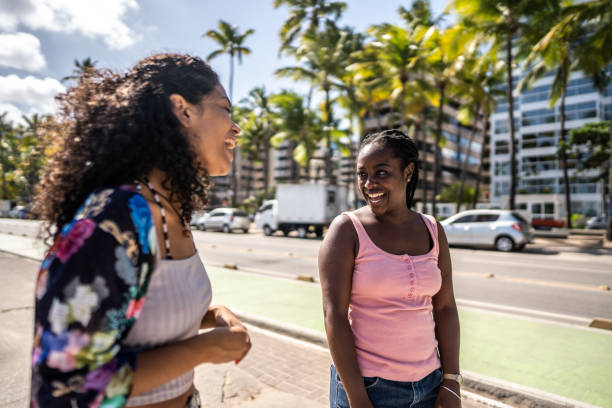 istock Two female friends walking in the broadwalk 1478043671