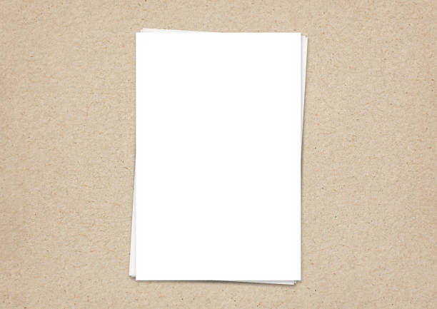 istock Blank sheet of paper white a4 on a texture cardboard background 1478044039