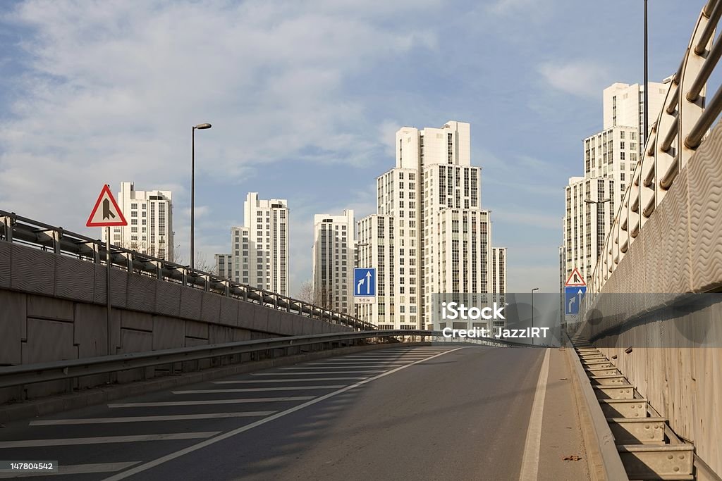 Modern building and road Architecture Stock Photo