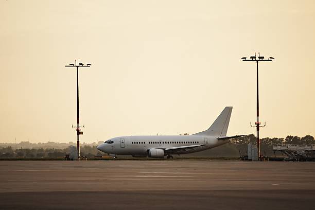istock Sunset at the airport 147804723