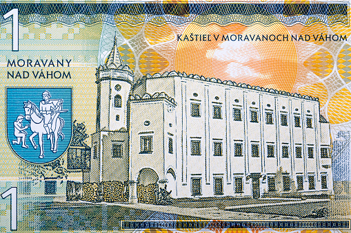The manor house Moravany nad Vahom from Slovak money