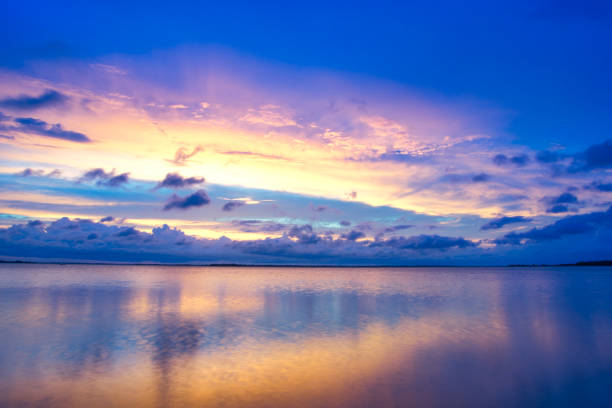 istock Blue evening dusk at the lake 1478050482