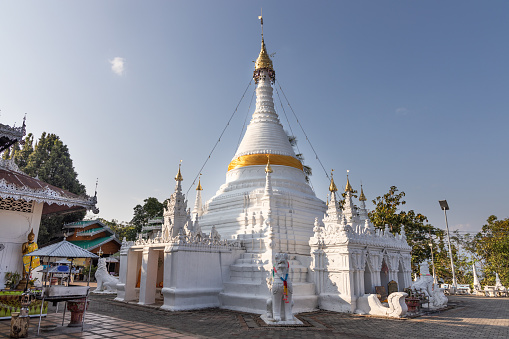 Wat Phrathat Doi Kong Mu is an ancient Thai Buddhist temple in Mae Hong Son province, Formerly known as Wat Plai Doi, because it is located on Doi Kong Mu hill 1,300 m above sea level