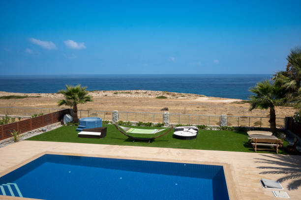 istock Cyprus Swimming Pool and Stunning Sea View Copy Space 1478065562