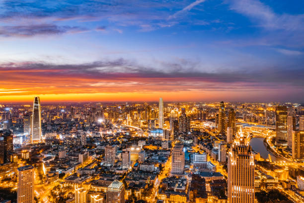 istock Tianjin City at night 1478076197