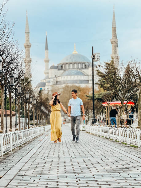 istock Couple travel in turkey and explore mosque 1478079918