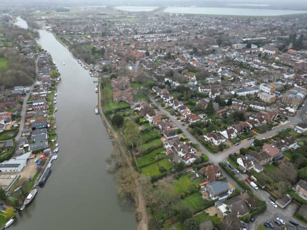 istock Walton on Thames Surrey UK high angle drone aerial view 1478086718