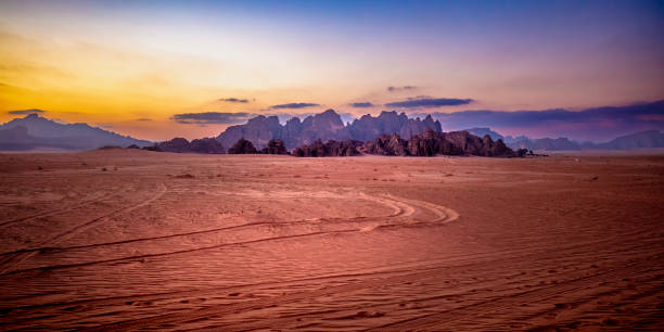 istock sunset in wadi rum desert. 1478091326