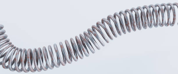 istock Spiral telephone cable isolated on white. 1478091666