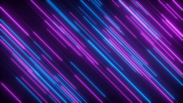 istock Abstract neon background in pink blue color, tech background - 3D Illustration 1478092124