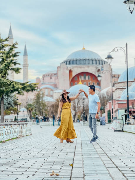 istock Couple travel in turkey and explore mosque 1478096226