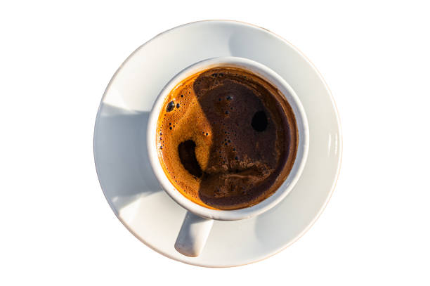 istock Cup of Turkish coffee in cafe.  Isolated on white background. 1478098453