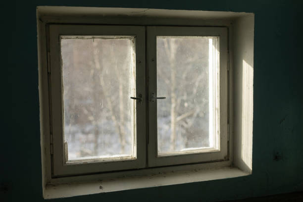 istock Window in building. Interior of building in detail. Window frame from inside. 1478103190
