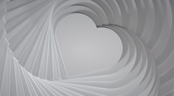 White swirl. Abstract geometric background.