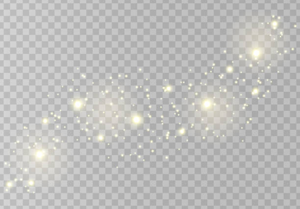 ilustrações de stock, clip art, desenhos animados e ícones de abstract sparkles isolated on a transparent background. bokeh lights effect. vector dust sparks and bright stars shine with special light effect. christmas sparkling magical. - christmas backgrounds holiday focus on background