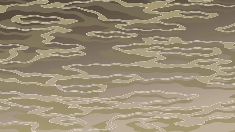 An endlessly repeating motion background with an abstract desert camouflage pattern