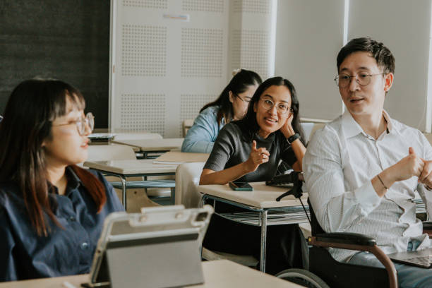 istock Designer for tomorrow, Master's degree studying onsite at university. 1478129238