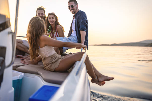 istock Friends enjoy summer day on the boat 1478132488