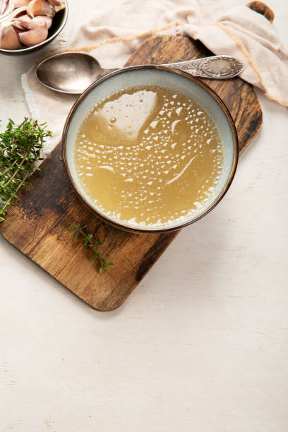 istock Broth in Bowl, healthy food, top view, copy space 1478134575