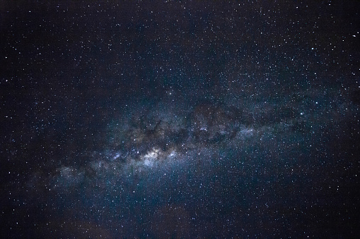 The beautiful vastness of space stretching across the night sky