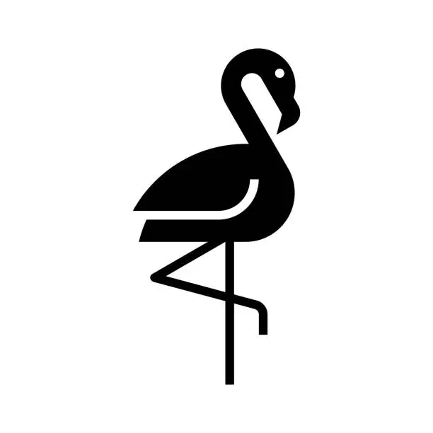 Vector illustration of Flamingo