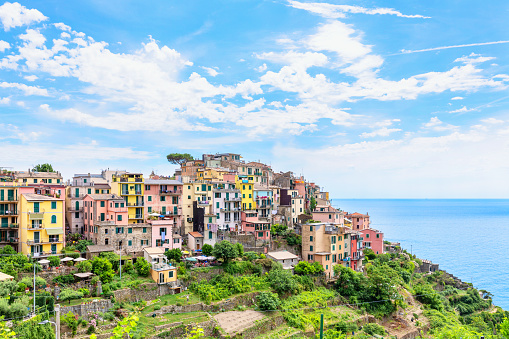 Corniglia is one of the five towns that make up the Cinque Terre region in Italy