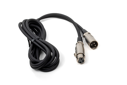 Professional XLR Microphone Cable for Studio Recording and Live Performances, Black, Durable & Flexible, and Noise-Cancelling