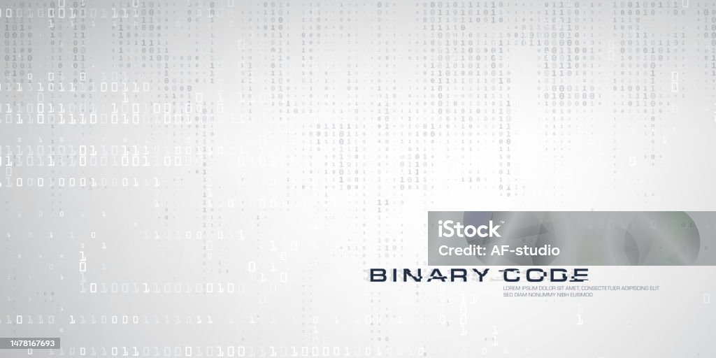 Binary Code Background Stock Illustration - Download Image Now ...