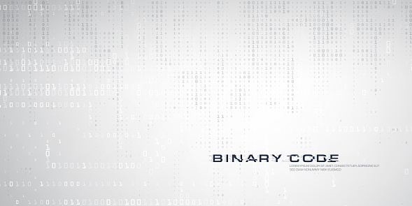 Binary Code Background Stock Illustration - Download Image Now ...