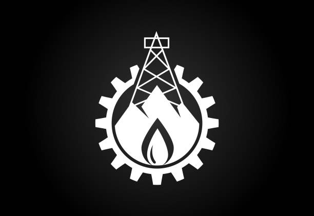 istock Fire flame logo icon. Oil and gas industry logo design concept. 1478171270