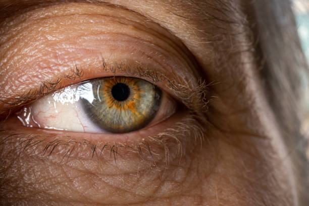 istock Close-up macro shot of green eye. 1478212237